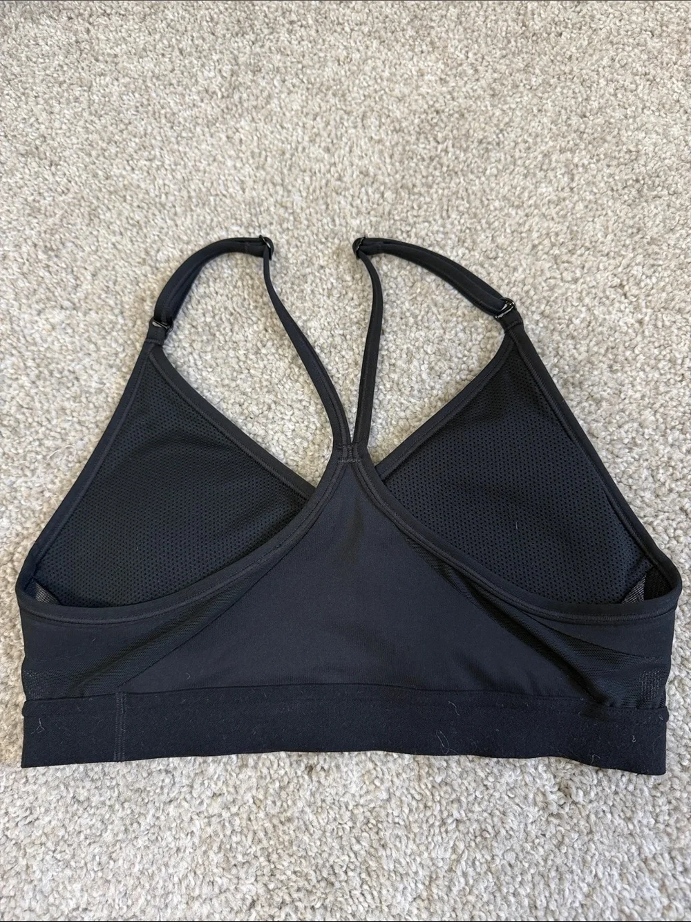 Nike Women's Black Sports Bra - Strappy V-Neck Support